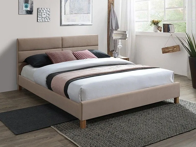 tanie łóżko tapicerowane